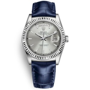 Swiss Rolex Day-Date 36  Automatic Silver White Dial  President Replica Men's Watch