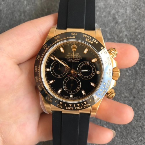Replica Swiss Rolex Daytona Cosmograph Daytona Automatic Black Dial Men's Watch 116518