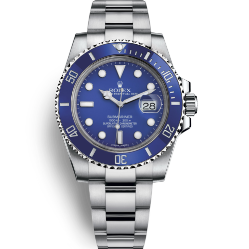 Super Clone Rolex Submariner Automatic Blue Dial Replica Swiss Men's Watch 116619BLSO 40mm