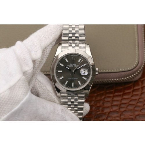 Replica Rolex Oyster Perpetual Datejust Rhodium Dial Swiss Automatic Men's Jubilee Watch 126300RSJ
