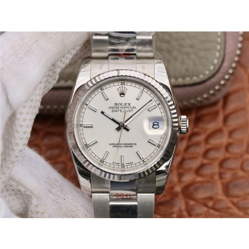Replica Rolex Datejust White Dial Men's Watch 126334WSO 41mm