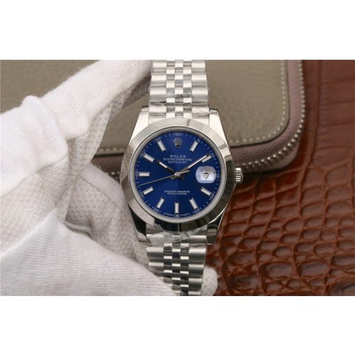 Replica Rolex Oyster Perpetual Datejust 41 Blue Dial Automatic Men's Watch 126334BLSO
