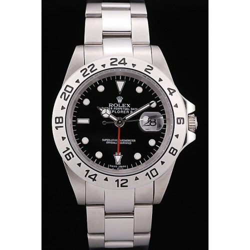 Rolex Explorer  Swiss Movement Stainless Steel Tachymeter Black Dial 48mm