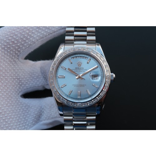 Replica Swiss Rolex Day-Date Automatic Chronometer Diamond Men's Watch 228396