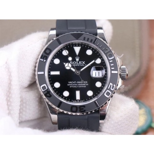 Swiss Rolex Yacht-Master Black Dial Replica Men's Watch 226659-0002  42 mm
