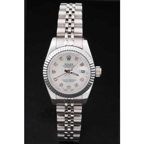 Rolex Datejust Swiss Movement Replica Ladies Watches White Watch White Dial 44mm