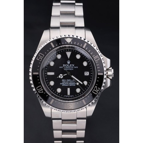 Rolex Day-Date Swiss Movement Quality Replica Watches Automatic Watch Black Dial 47mm