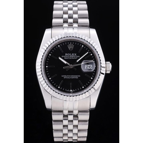 Rolex Swiss Movement  Monochrome Watch  Golden Watch 44mm